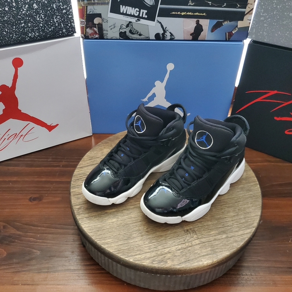 SOLD!! SOLD!! 🔥 FIRE!! 100% AUTHENTIC AIR JORDAN 6 RINGS SPACE JAM GS!!